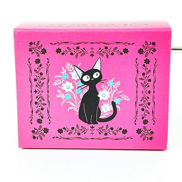 ジブリ 魔女の宅急便(ジジ) フローラル 手巻きオルゴール