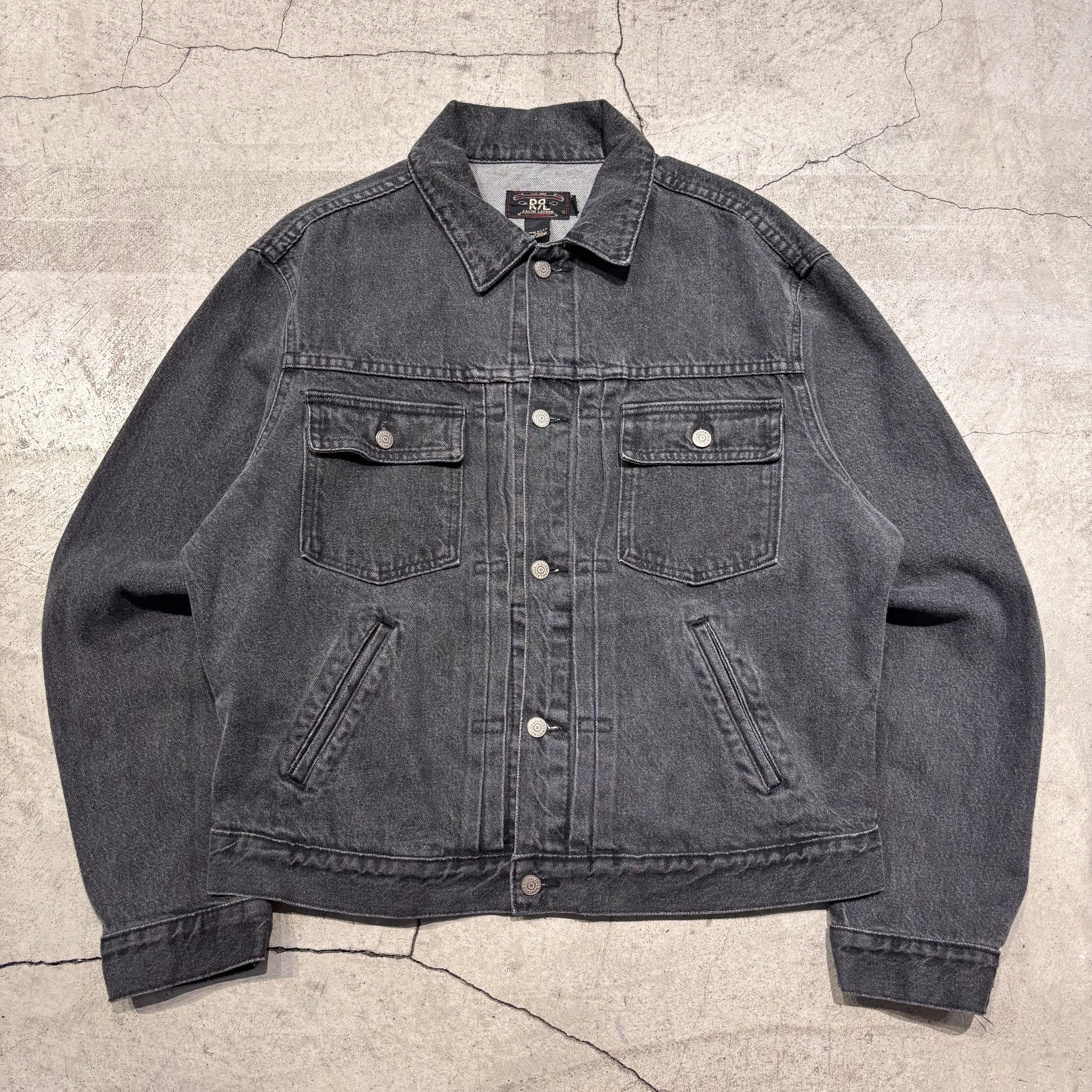 90s RRL black denim jacket 