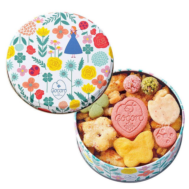 【送料無料】お菓子 ギフト麻布十番 あげもち COCORO ミニ缶 醤油ミックス お菓子 和菓子 人気 おしゃれ 個包装 ギフト お歳暮 御歳暮 お土産 挨拶 お礼　aac01-ay