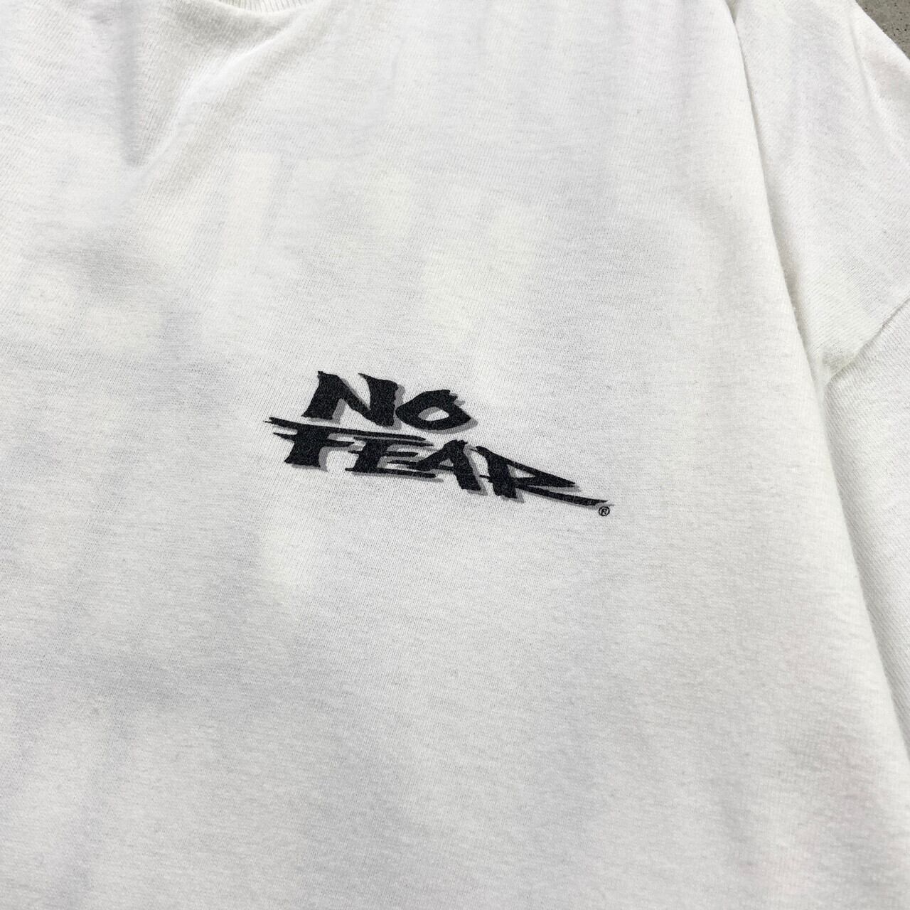 90年代 USA製 NO FEAR メッセージ プリントTシャツ バックプリント 