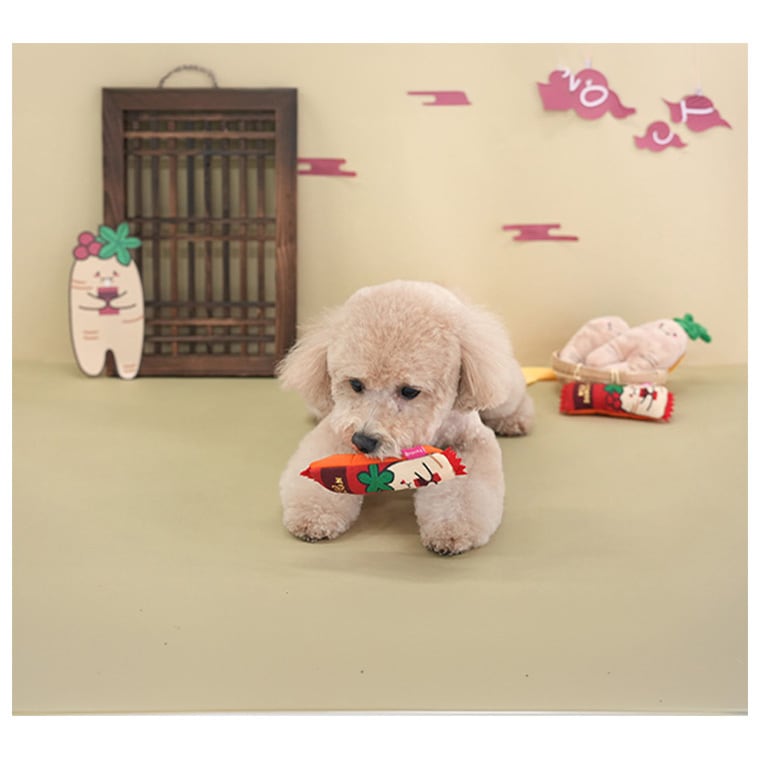 korai ninjin toy set / ペット 犬 おもちゃ ノーズワーク おやつ隠し 噛む カシャカシャ 知育玩具 鳴き笛入り 音が鳴る 可愛い わんちゃん おもちゃ ストレス解消 韓国 ペット用品 小型犬 中型犬