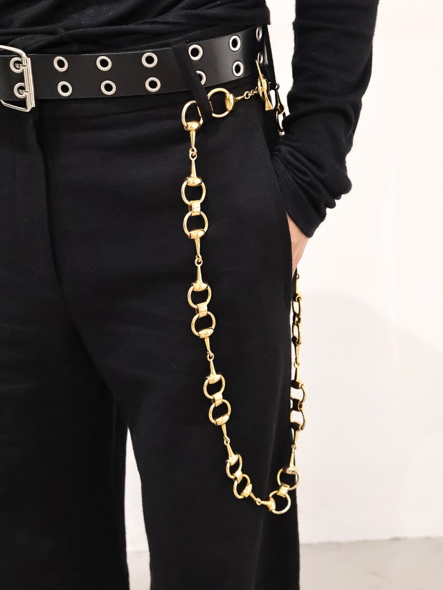 【GUCCI】round metal wallet chain