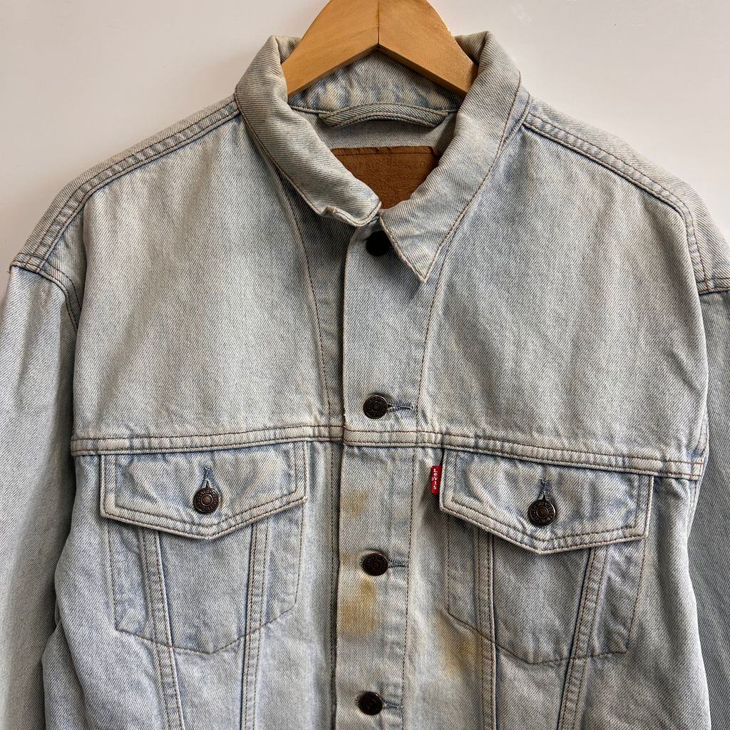 Levi's 70503 USA製 ホワイト デニムジャケット トラッカー M メンズ Levi's 70503 USA製 ホワイト デニムジャケット トラッカー M