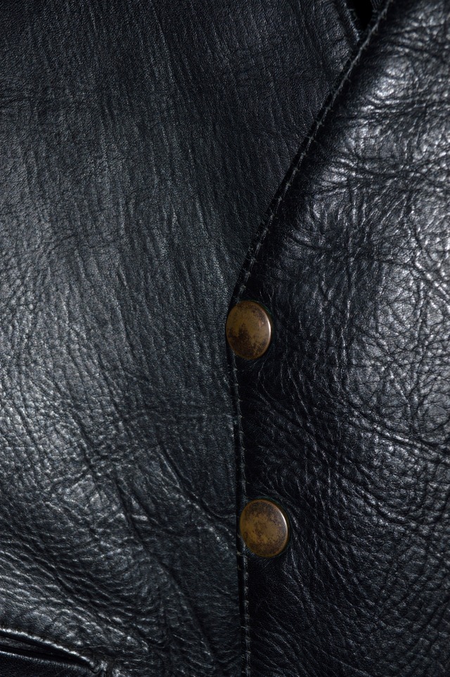 The Transatlantic Clothing Company 1980s AERO LEATHER Steer Hide Leather Vest Hand Tailored in Scotland エアロレザー 80s ステアハイドレザー スコットランド製