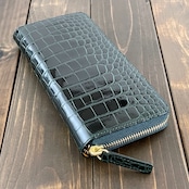 アリゲーター 長財布 ダークグリーン