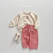 韓国子供服 / VIVID-I / 26Autumn / ツイルパターンパンツ/ キッズ服 / ジュニア服 / 秋服 *XS~JM*