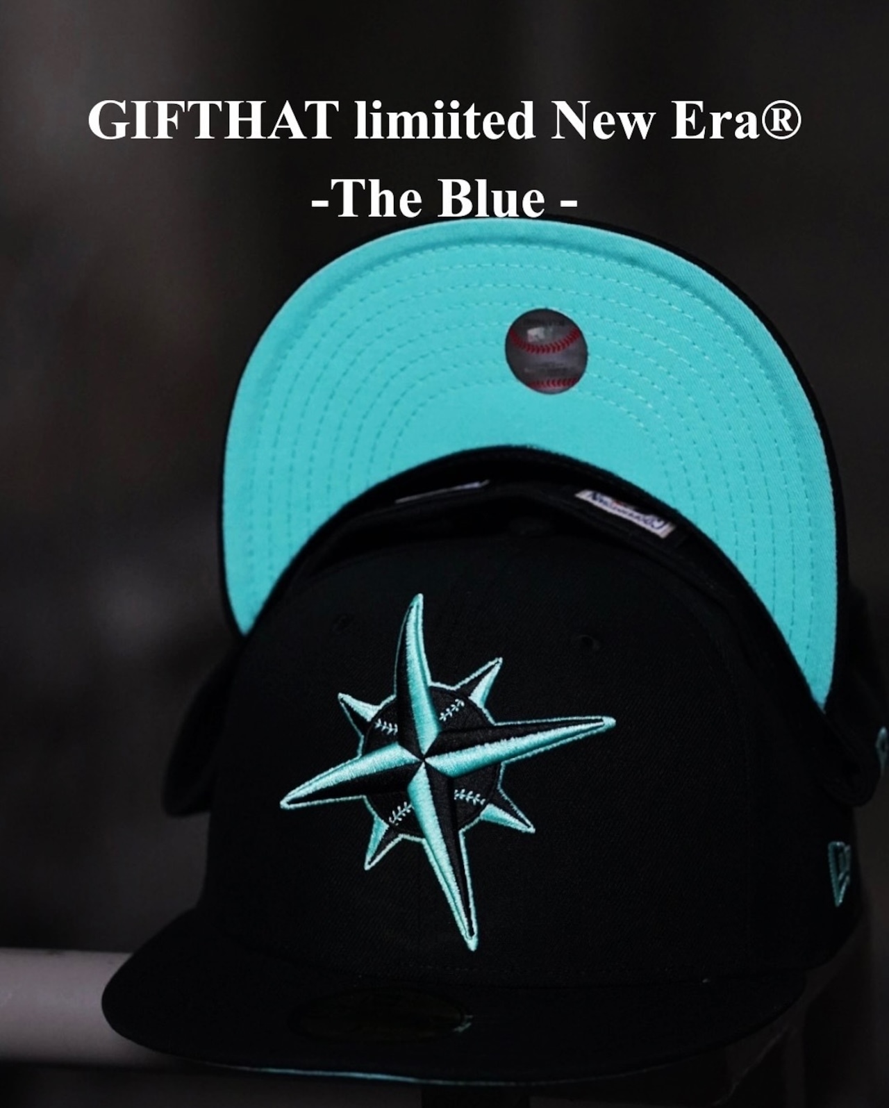 《告知》【gifthat別注】NEW ERA 59FIFTY/5950 シアトル・マリナーズ  -The Blue -