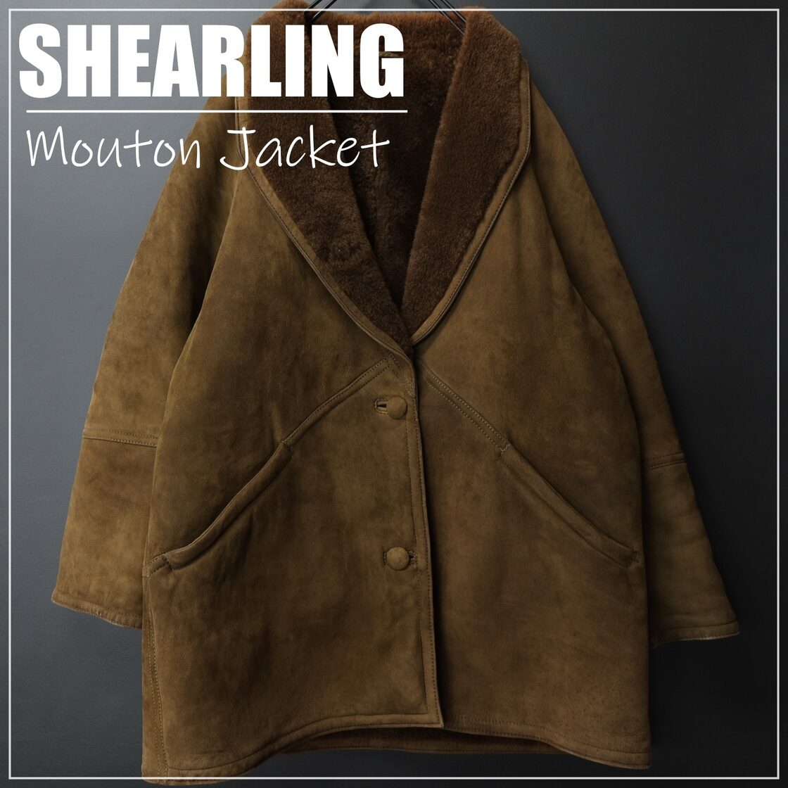 90s Vintage US古着☆SHEARING シャーリング ムートンジャケット SIZE 