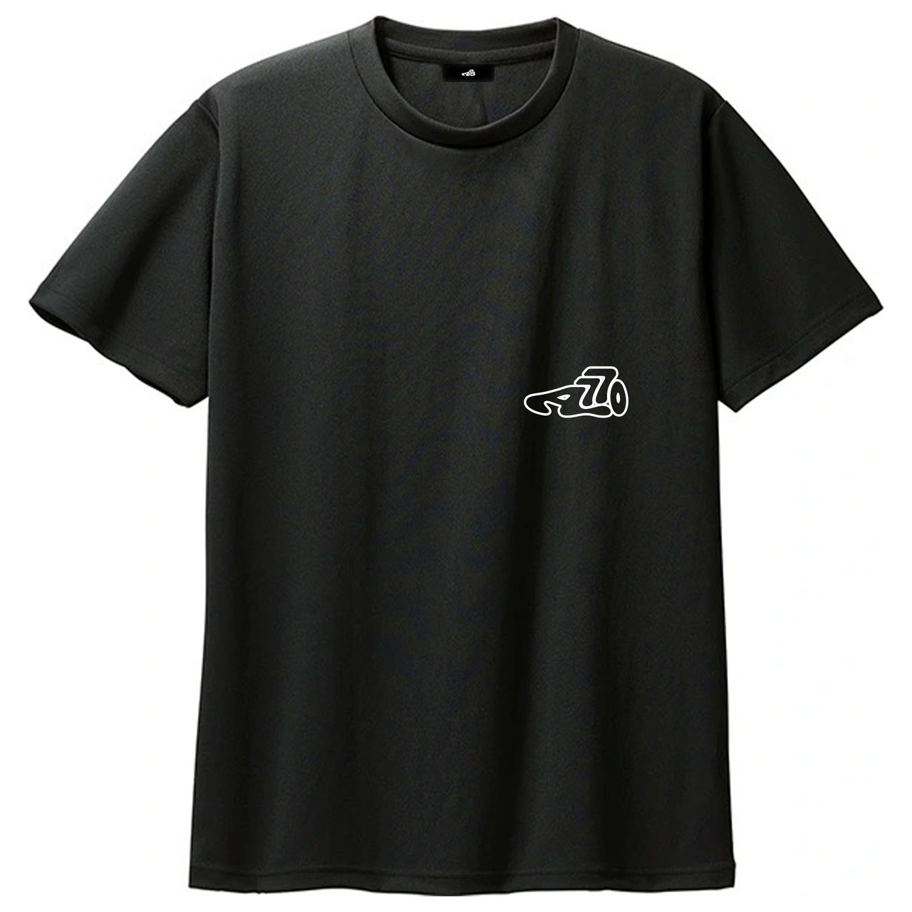 Logo dry T-shirt / black × black