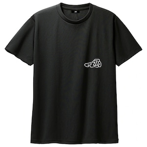 KICKS Logo dry T-shirt / black × black