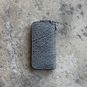 【限定商品】ウォレット ラウンドジップ4 姫路黒桟 エレファント(ライトグレー)