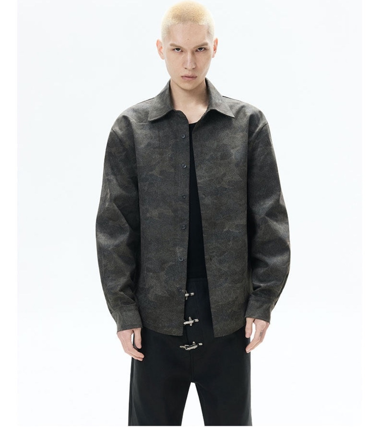 FRKM SCD 26SS ウォッシュ カモフラージュ ルーズシャツ