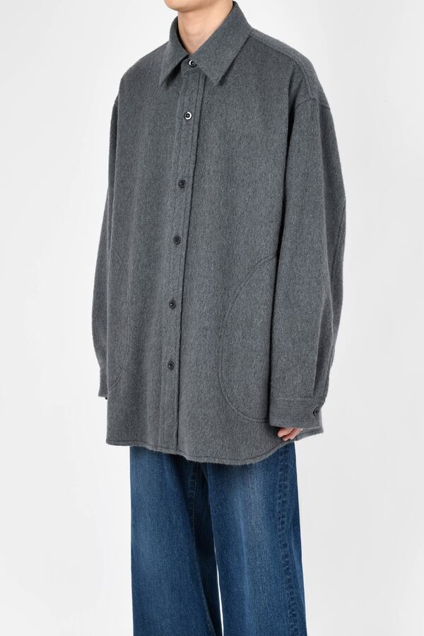 LAD MUSICIAN【ラッドミュージシャン 】MOHAIR SHAGGY SHIRT JACKET (ITEM NO:2224-355 BLUE GRAY/22 SIZE:44) | glamour online LAD MUSICIAN【ラッドミュージシャン 】MOHAIR SHAGGY SHIRT JACKET (ITEM NO:2224-355 BLUE GRAY/22 SIZE:44) | glamour online