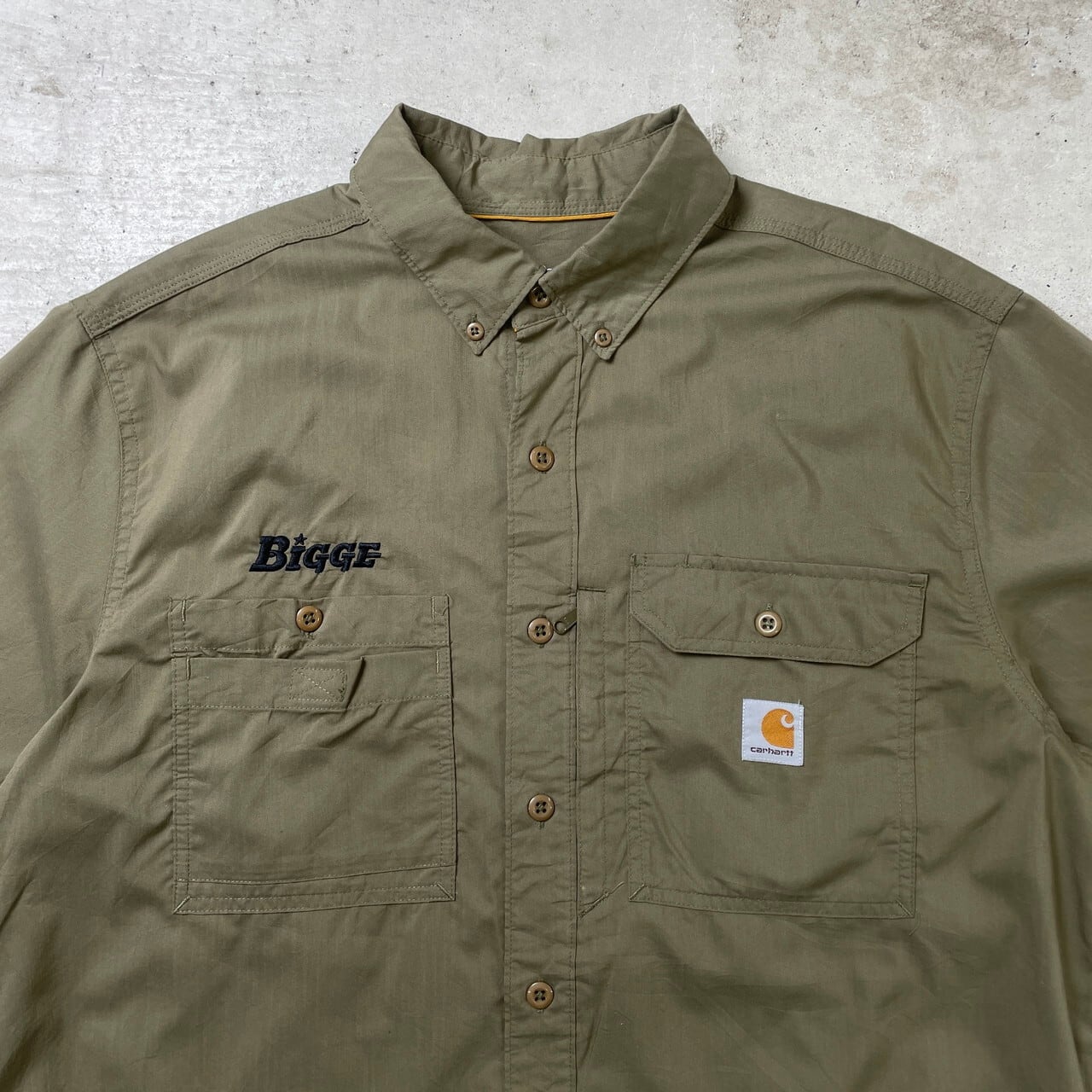 Carhartt カーハート FORCE 企業ロゴ刺繍 半袖シャツ メッシュライナー