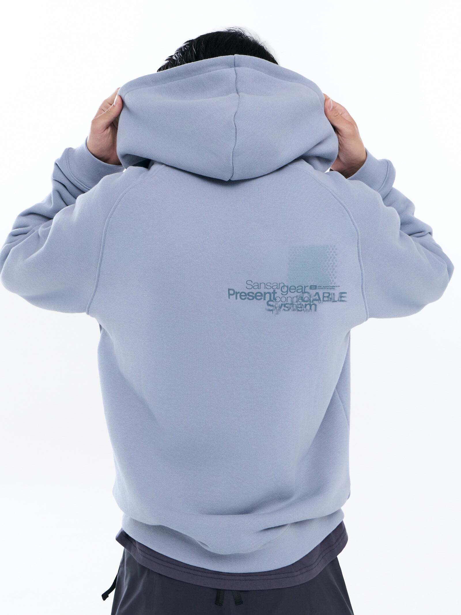 SAN SAN GEAR] LOGO HOODIE Sky Blue 正規品 韓国ブランド 韓国通販