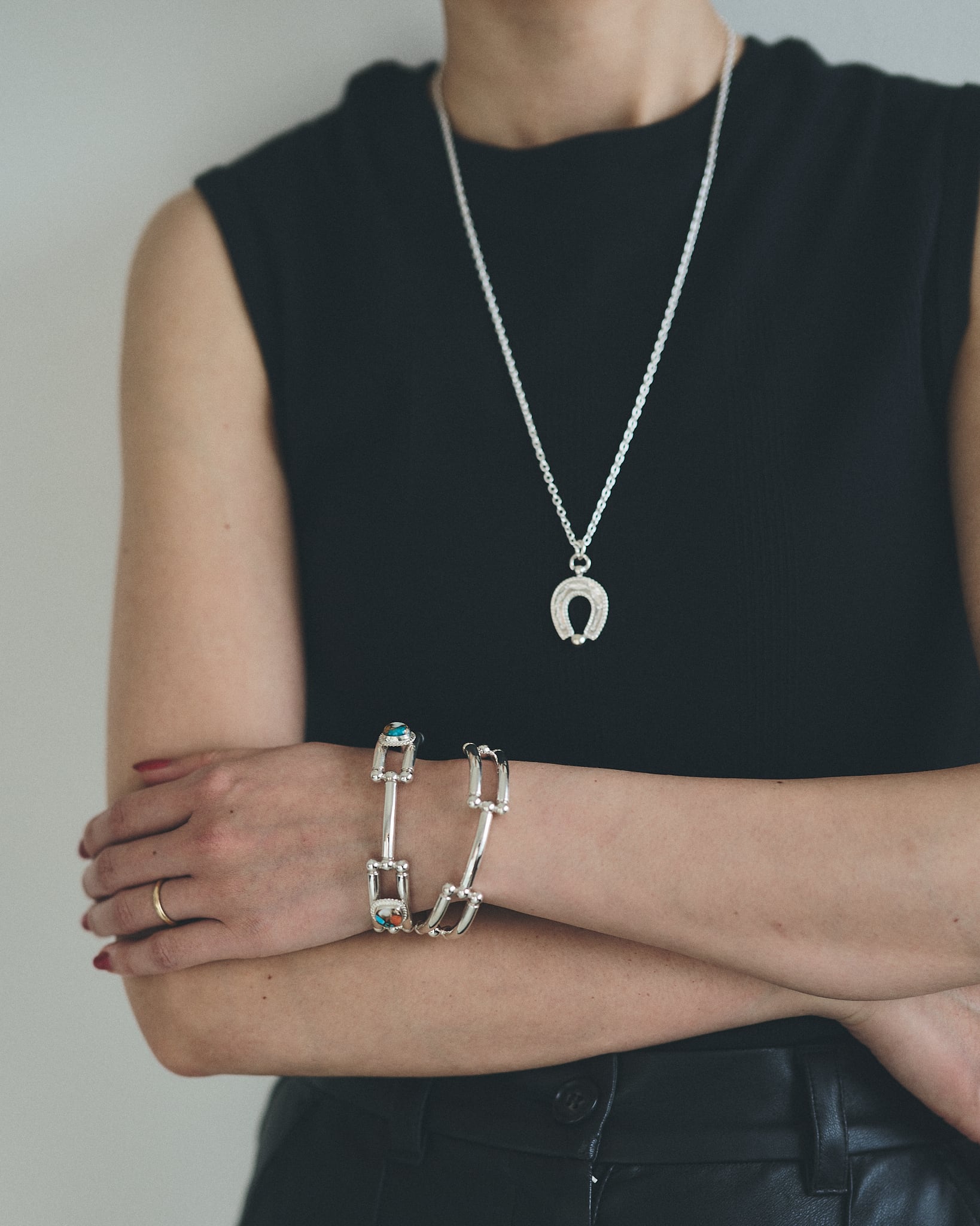 C-045 Spirit Horseshoe necklace (single) (60cm) | WAKAN SILVER