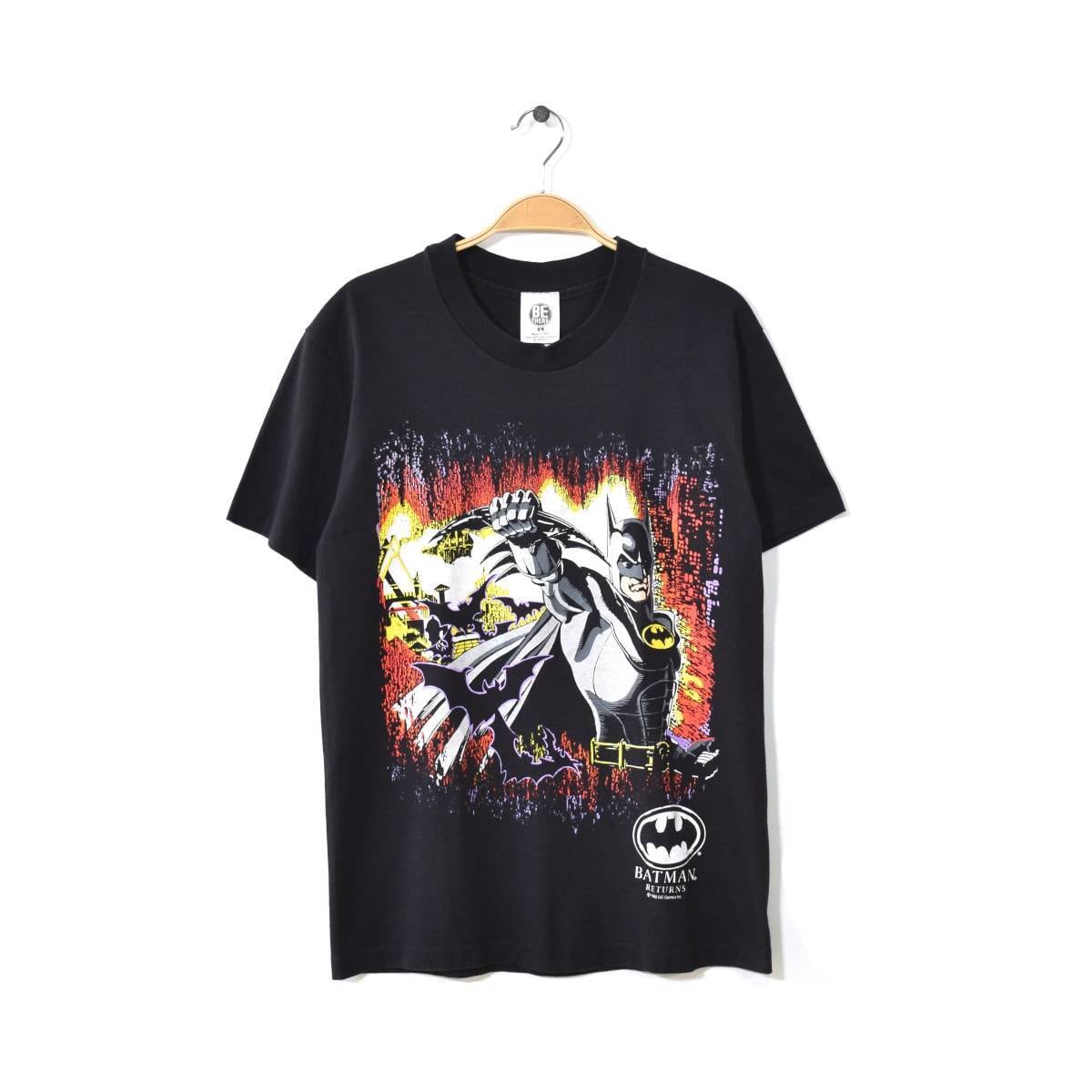 90S ヴィンテージ バットマン アメコミ Tシャツ メンズL シングルステッチ DCコミックス 映画 BATMAN RETURNS @BB0447