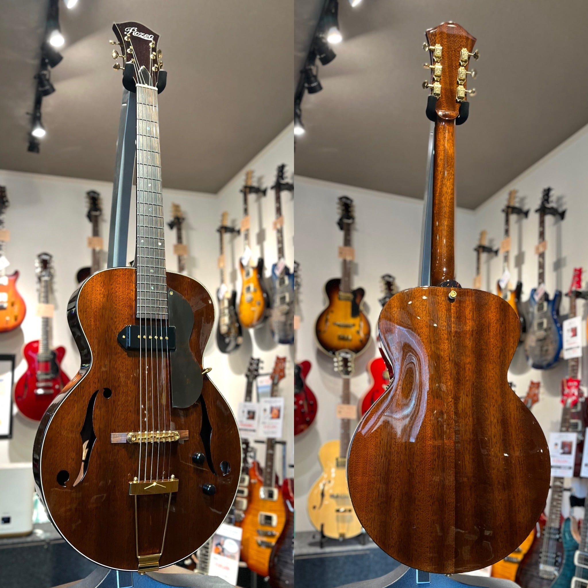 つま弾く”のにぴったりなフルアコ】Rozeo / Ladybug Mahogany (厚胴