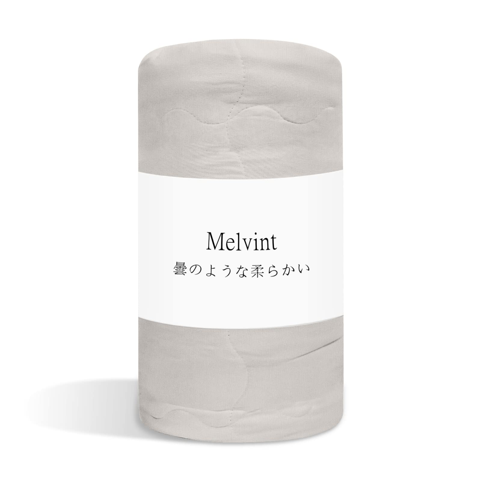 【曇りようなやわらかい】Melvint 掛け布団 140*200cm 肌掛け布団 ふんわり 布団 シングル キルトケット よい肌触り 布団 吸湿 速乾 柔らか ニット生地 軽量 (グレー・1.07kg)