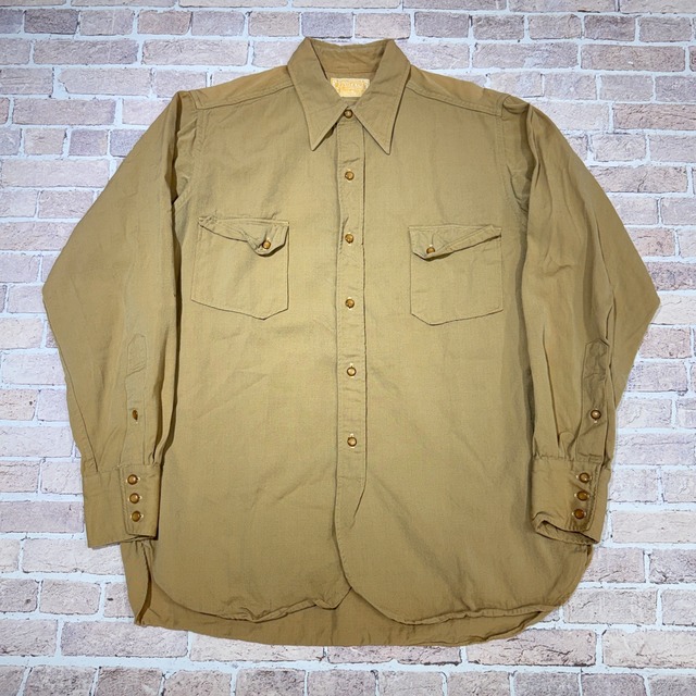 1950s PENDLETON WOOL SHIRT BEIGE