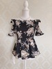 Flower Shearing Tops~black~