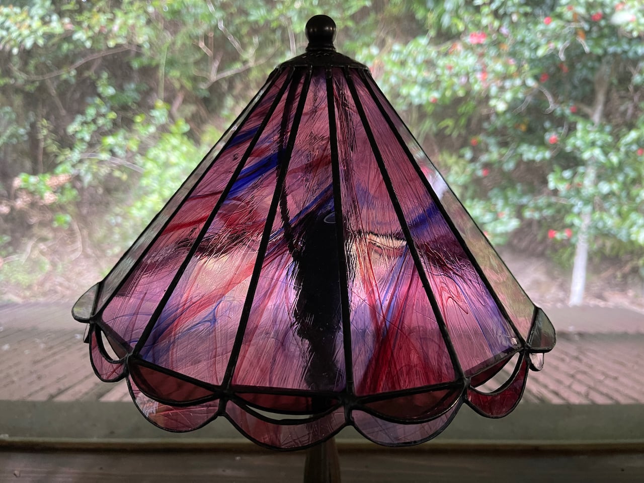 限定品】ピンクストリーム（ステンドグラスのテーブルランプ