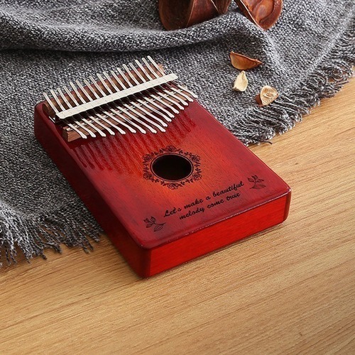 指で弾くピアノ カリンバ初心者セット 絵柄付きタイプ ハードケースつき