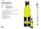 3235-825 SAFETY+ EN ISO 20471 MULTINORM BIB OVERALL