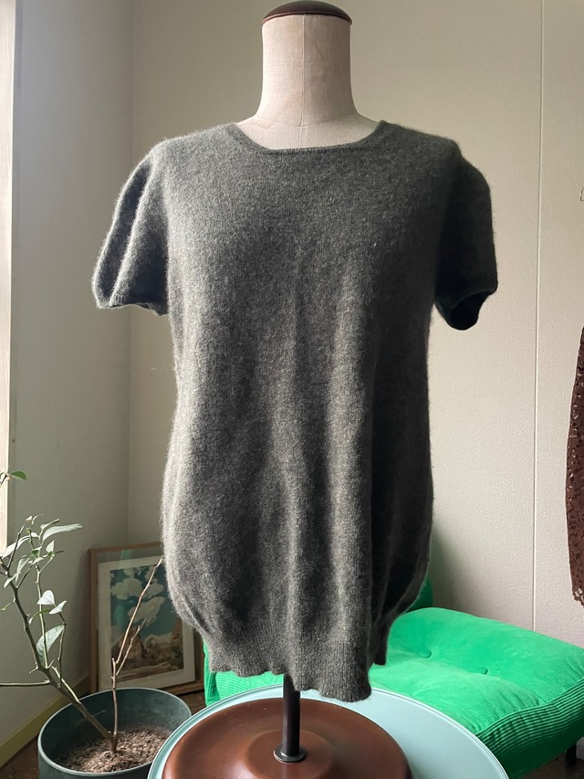 Neiman Marcus Cashmere Short Sleeve Knit