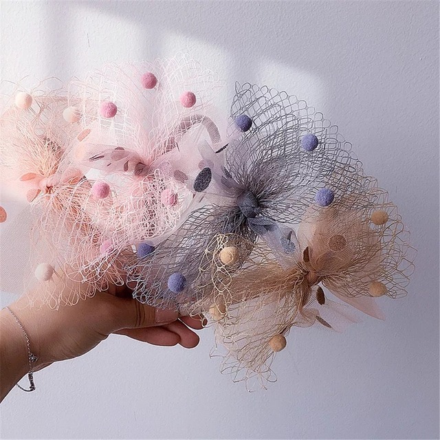 予約　チュールリボンカチューシャ