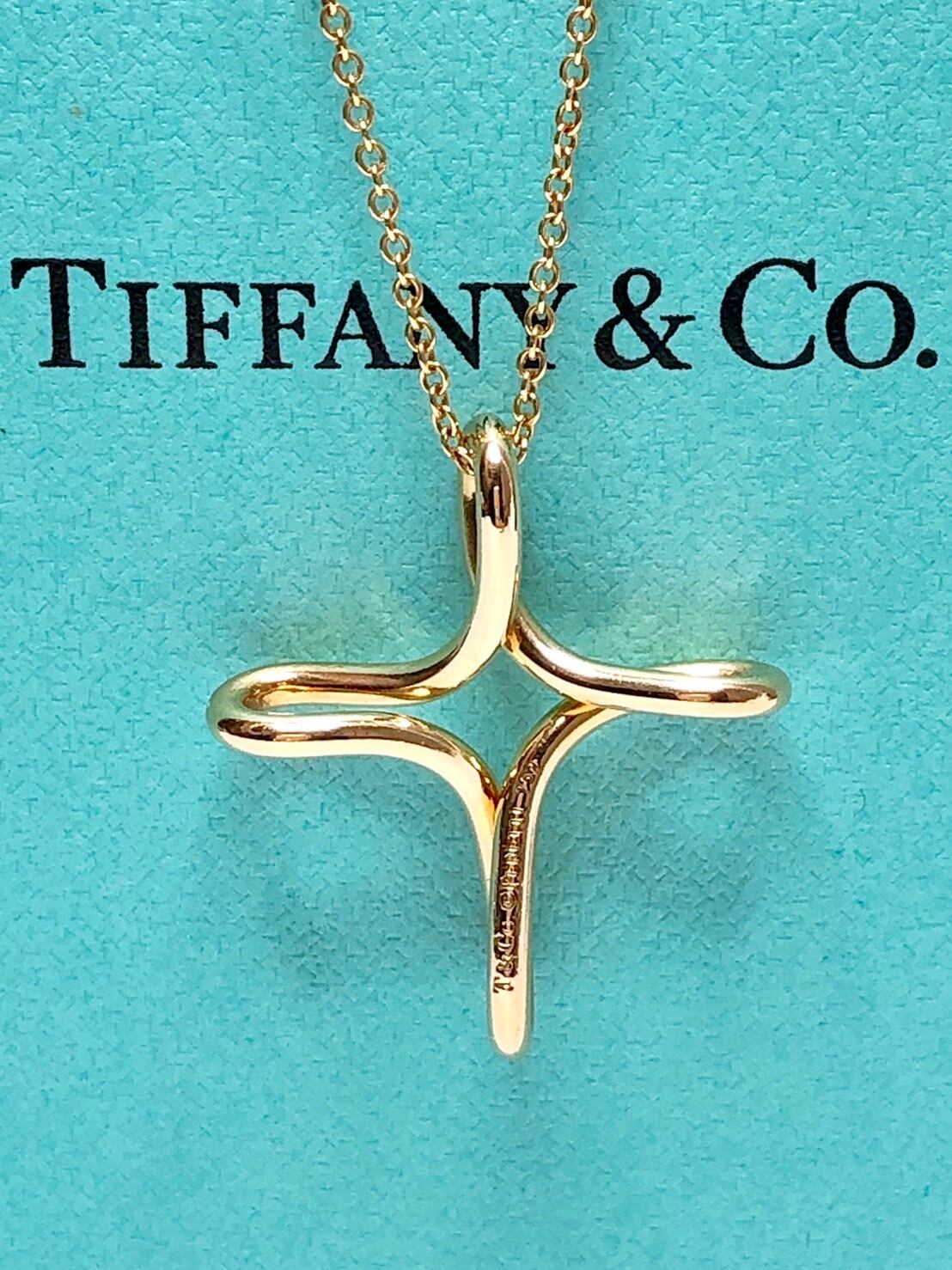 【美品】ＴＩＦＦＡＮＹ＆Ｃｏ ティファニー ７５０ＹＧ オープン ...