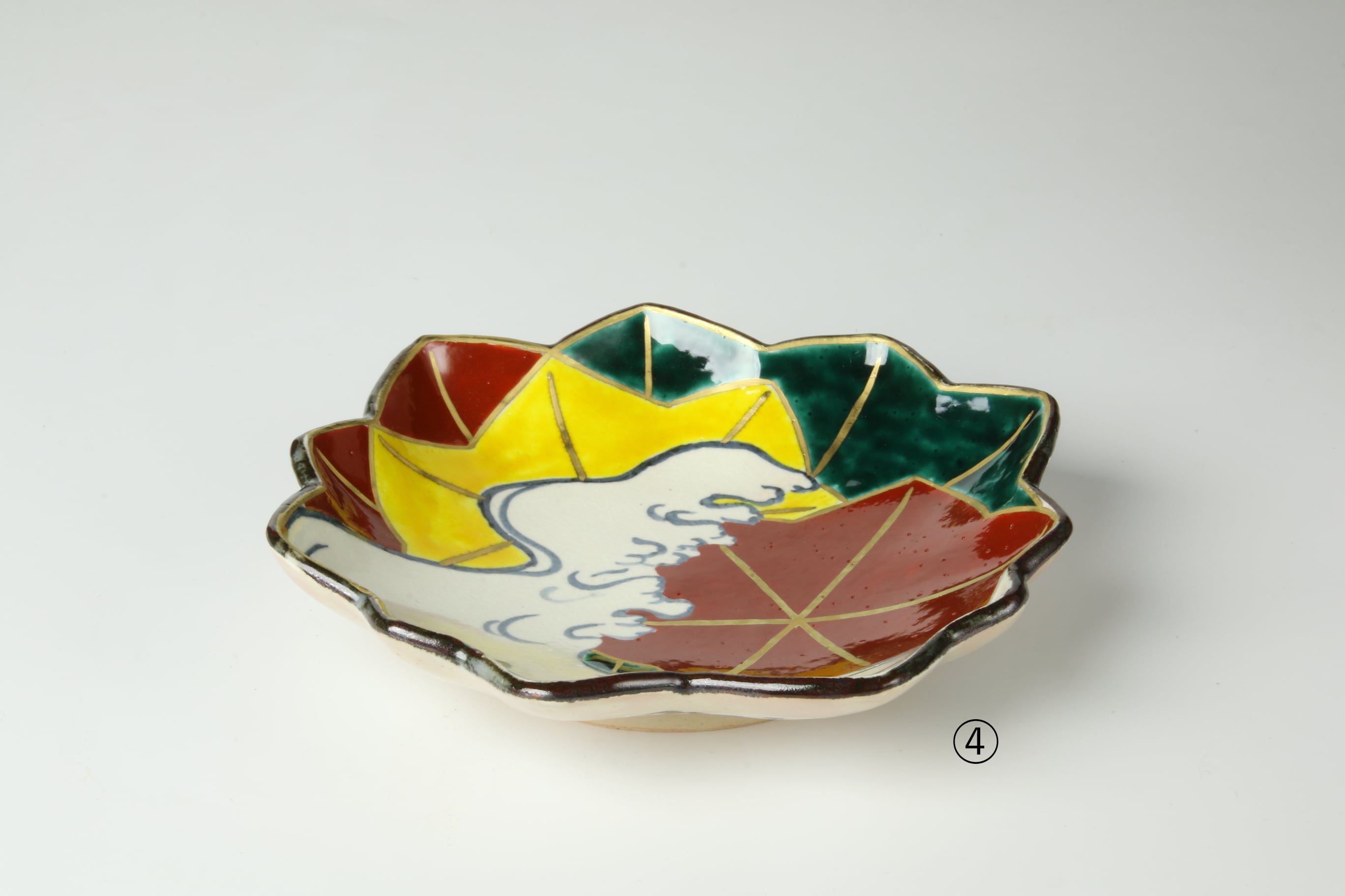 990>乾山写し色絵龍田川図向付 清水焼 | 陶香堂オンラインストア 990>乾山写し色絵龍田川図向付 清水焼 | 陶香堂オンラインストア
