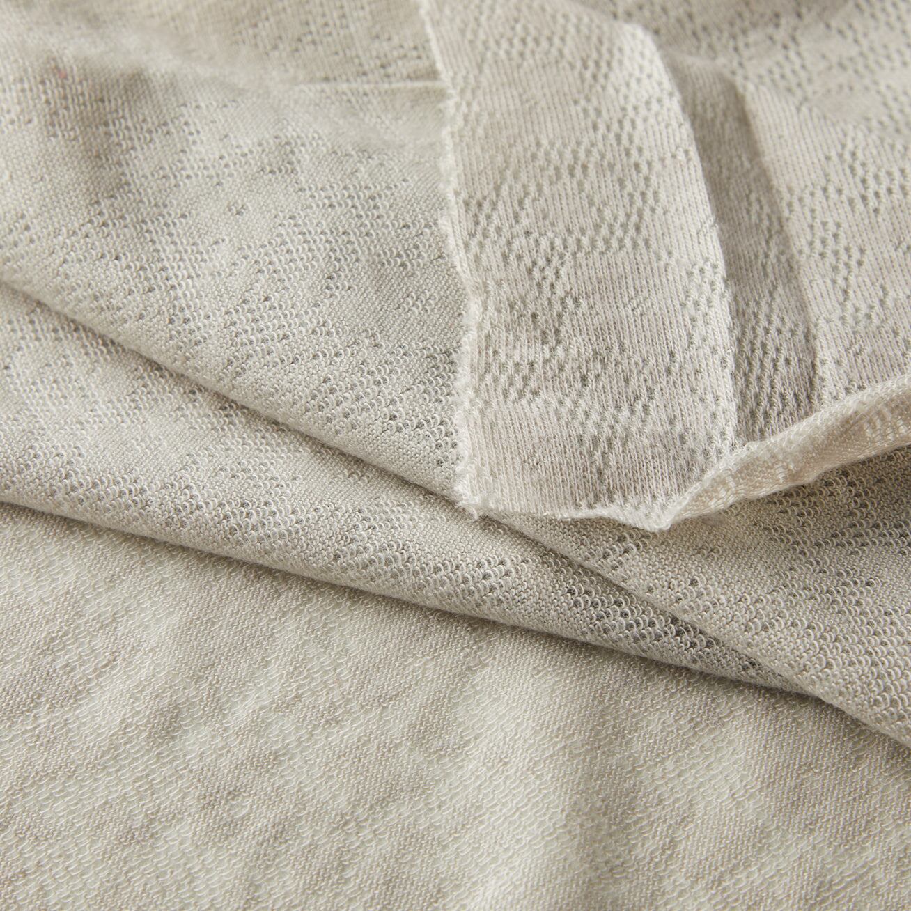 97-476-2m-ポリ系-レースニット-花柄-ライトグレー | 生地のM