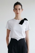 RIBBON TEE WHITE