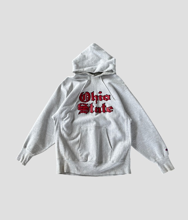 -Champion- Vintage 90s XL Ohio State Reverse Weave Hoodie made in USA