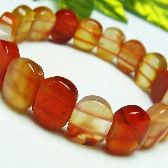 レッドアゲート バングル [M便 1/10] 711-136