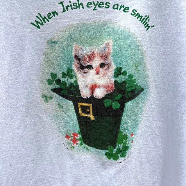 【LADIES】Lucky Kitten Graphic Tee - Oversized Fit XL