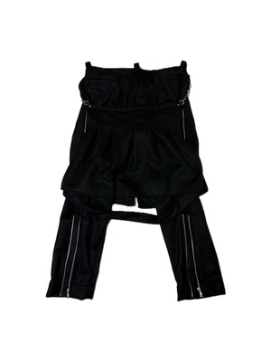 UNFINISHEDボンテージパンツバムフラップスカート26003