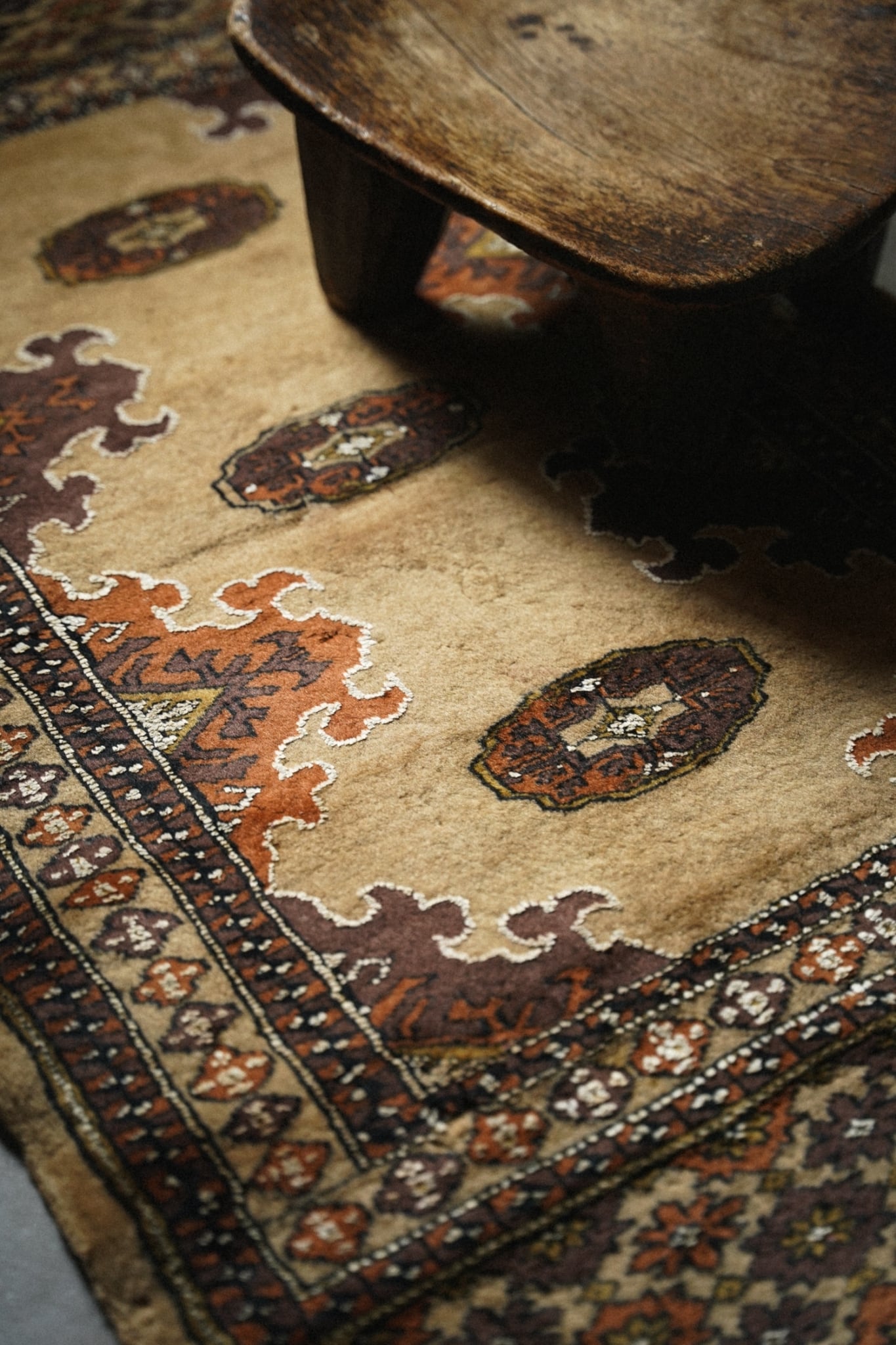 158×101 ヴィンテージラグ　ハマダン　手織ラグ 2035-Vintage Pakistan rug | 手織りのヴィンテージラグ専門店 | Bahr