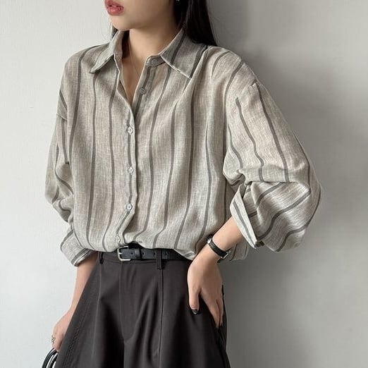 nuance color stripe shirt 14717