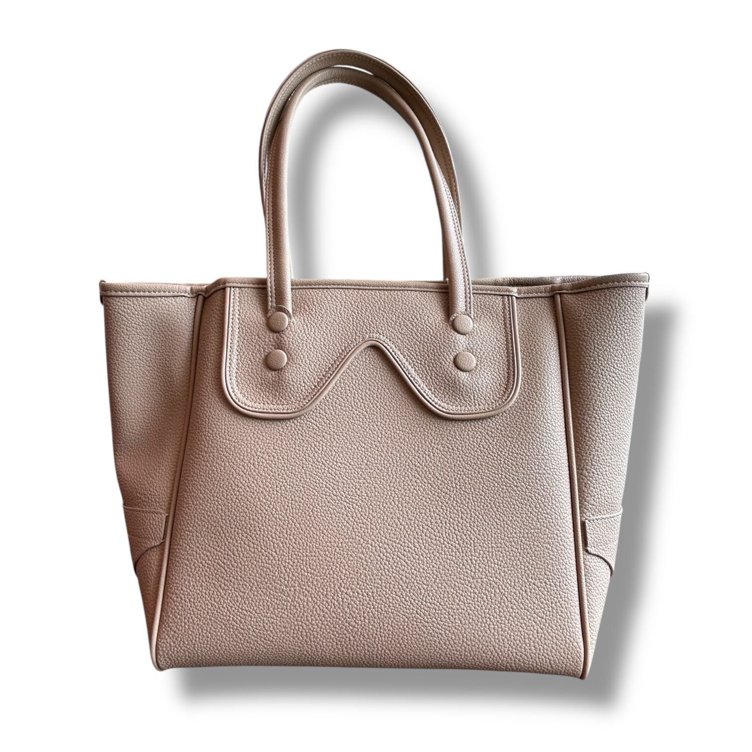 FAKE LEATHER TOTE BAG"CHARLE"-L-/フェイクレザートートバッグ"チャールズ"-L-