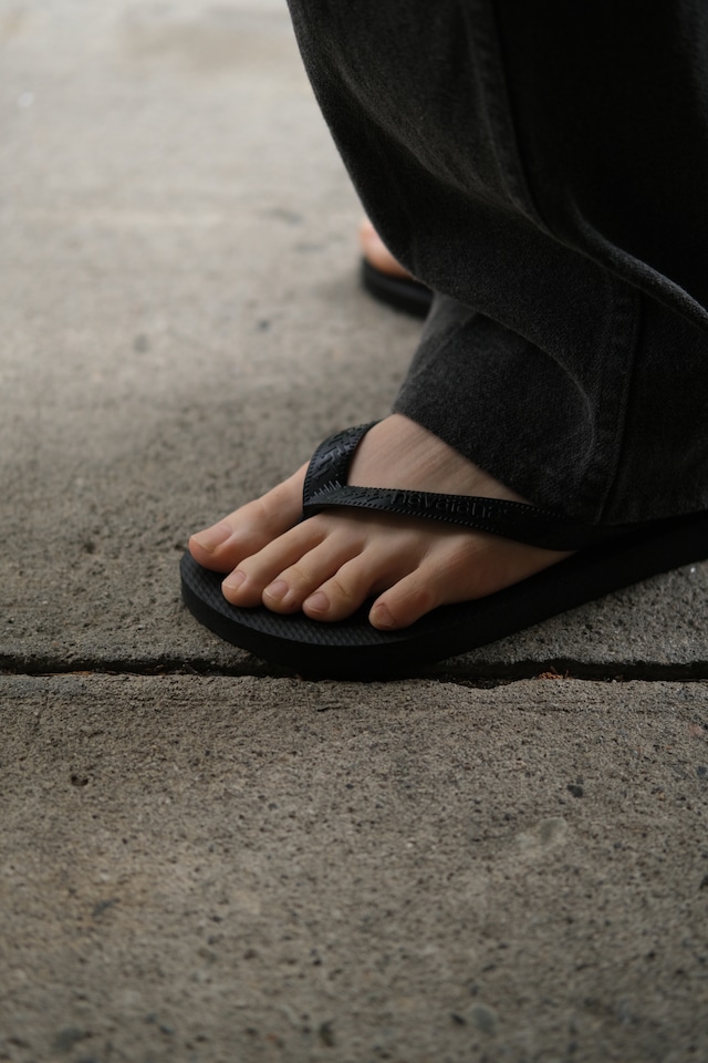 Utah/"havaians" TOP beach sandal/black