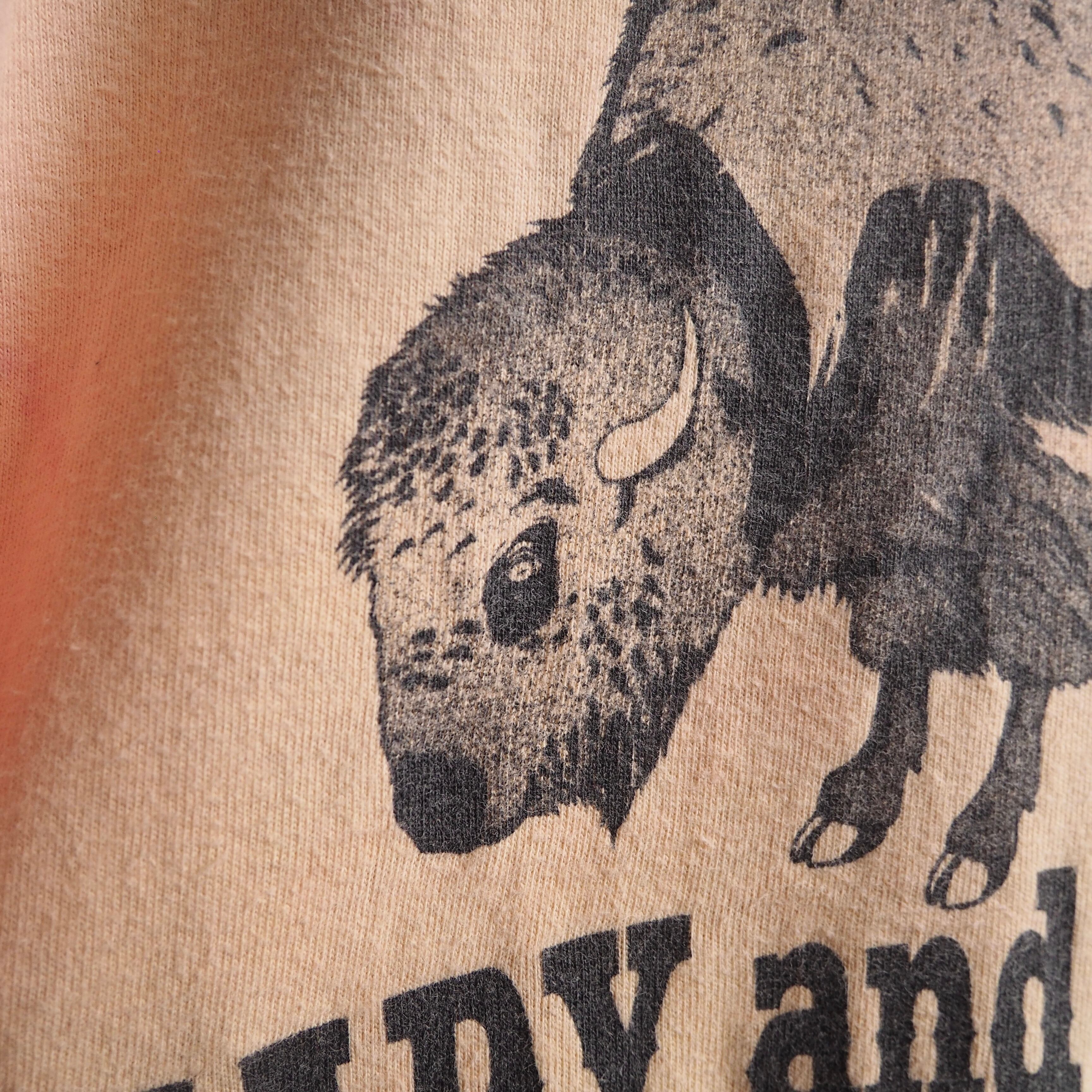 1990s ” New Buffalo soldiers ” printed vintage Tie dye Tee (made in Usa)