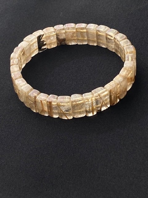 ルチルクォーツバングル 内径約17cm | 天然石•パワーストーンの