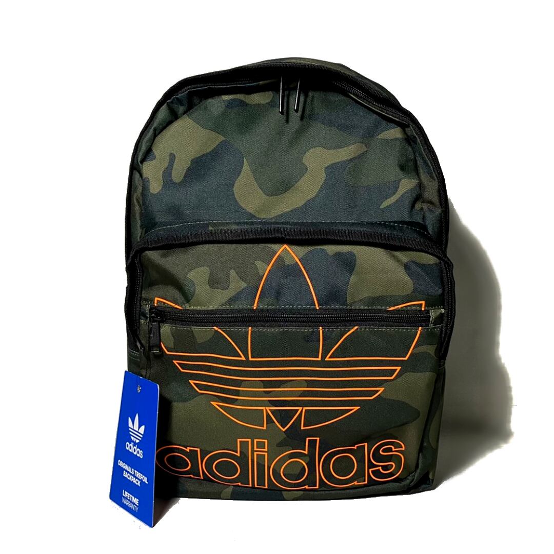 【並行輸入品】adidas バックパック Originals Trefoil Pocket Back Pack トレフォイル Adi  Camo/Signal Orange アディカモ シグナルオレンジ アディダスオリジナルス 迷彩 橙 | Balhalla powered by  BASE