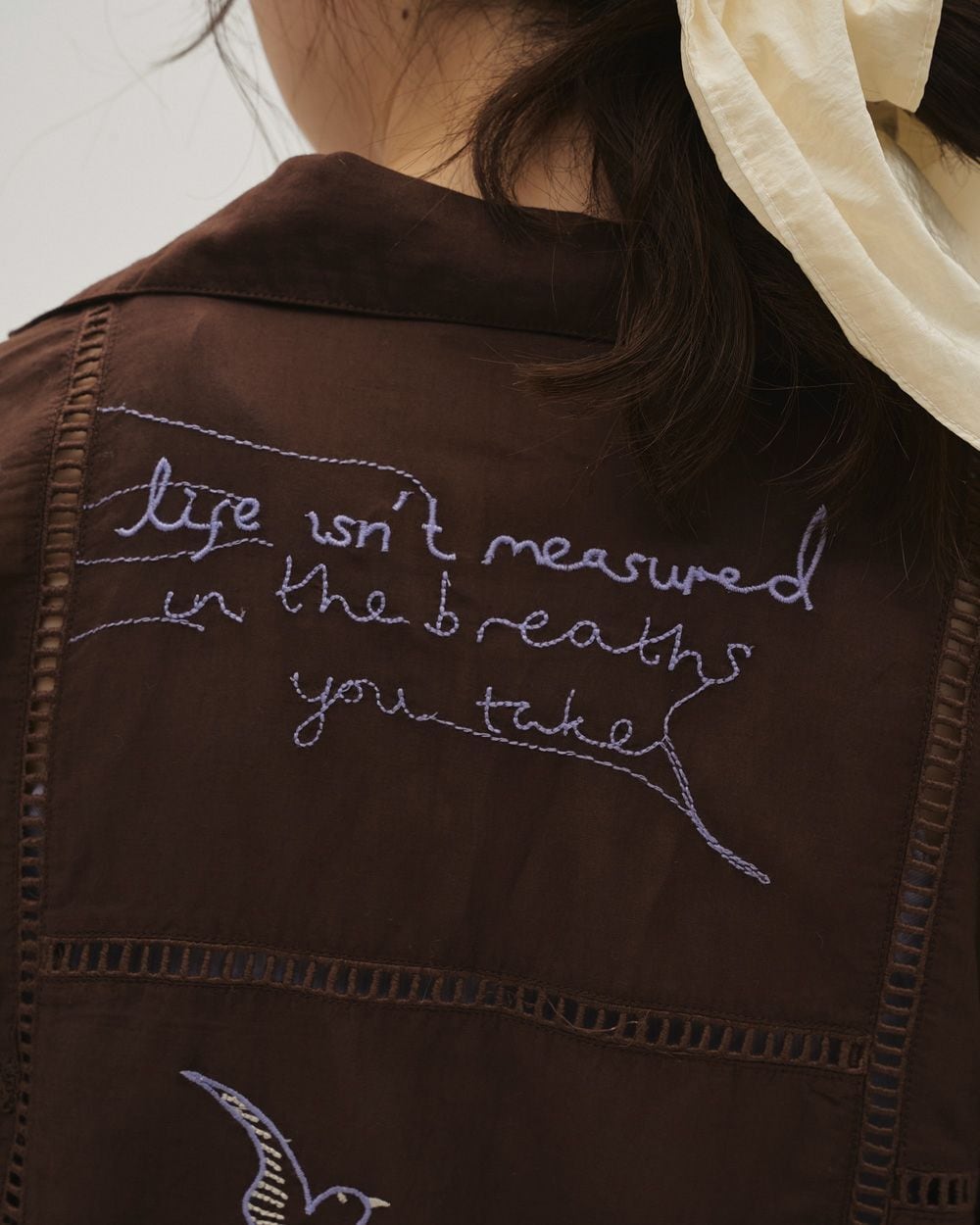 todayful マスタード　ペイントシャツ TODAYFUL(トゥデイフル) Embroidery Patchwork Shirts | サウス