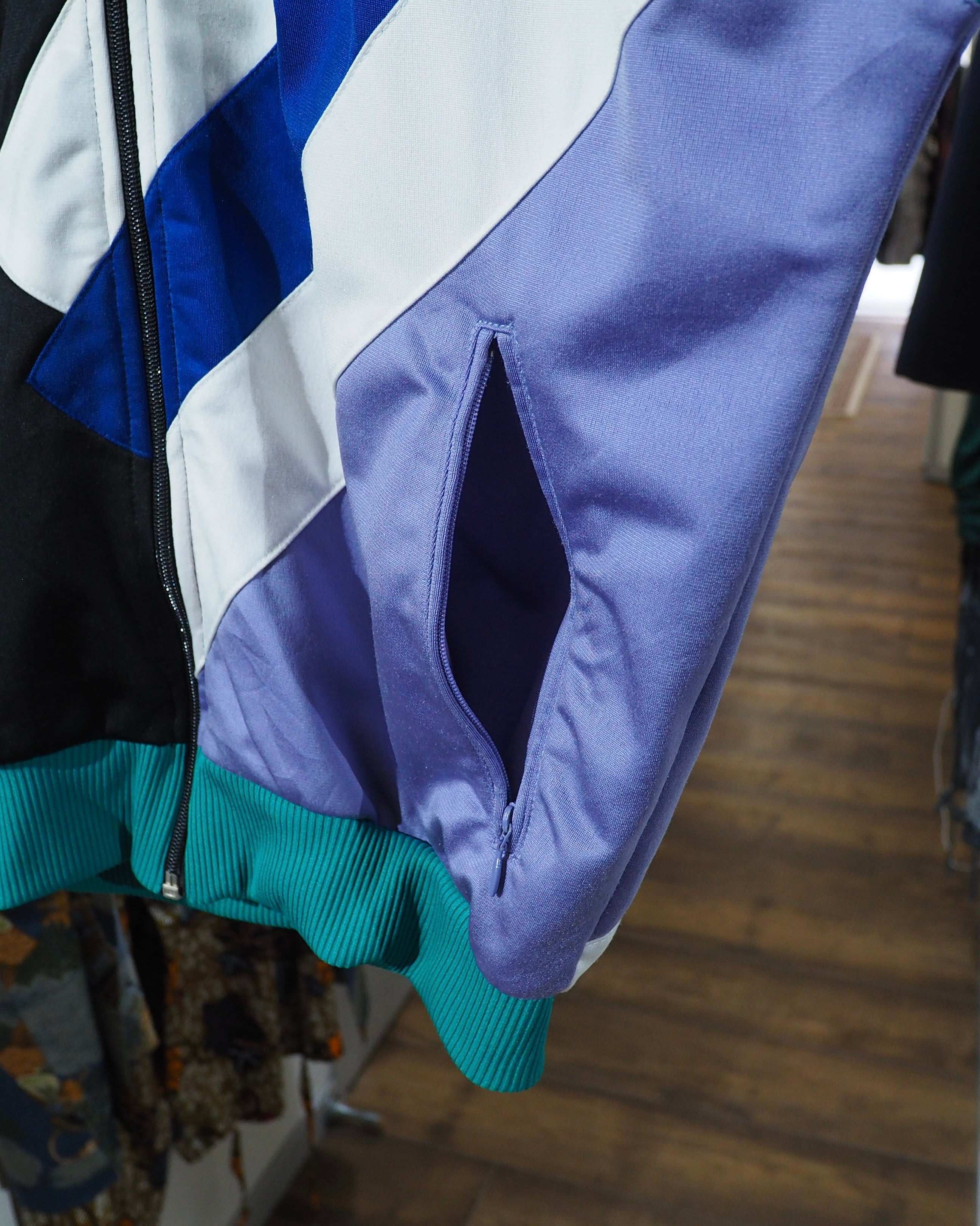 1980s ” Old adidas ” Multi color panel Switching vintage Track jacket