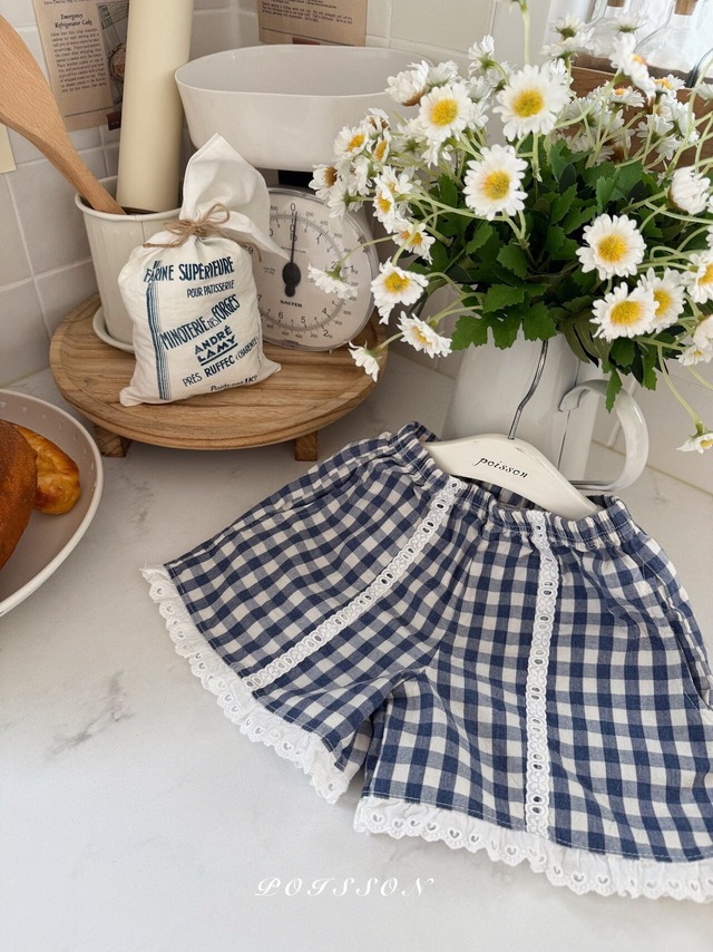 《予約》POISSON ¨ picnic short pants ¨ 26summer