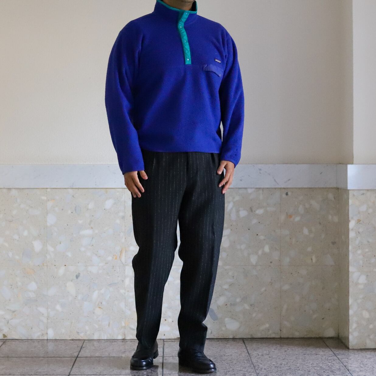 Patagonia 湿さ snapt フリース USA製 L エメラルド キムタク