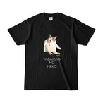 「YABAIKAONONEKO」Tシャツ［黒］